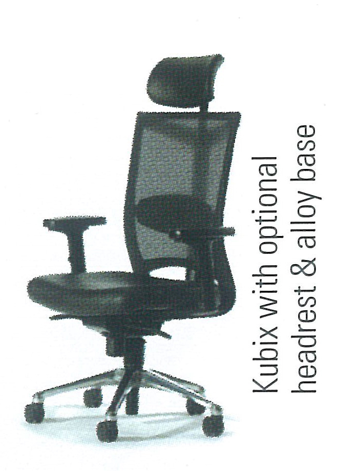 Kubix Executive Chair Alloy Base & H/rest